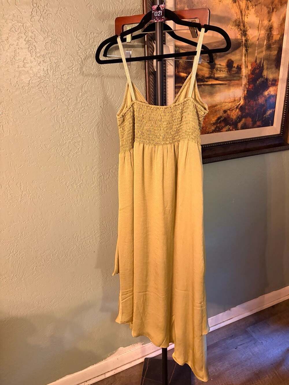 Nekane NKN Vestido De Tirantes Con Volantes Asimetricos UKUMARI Lime Dress Size